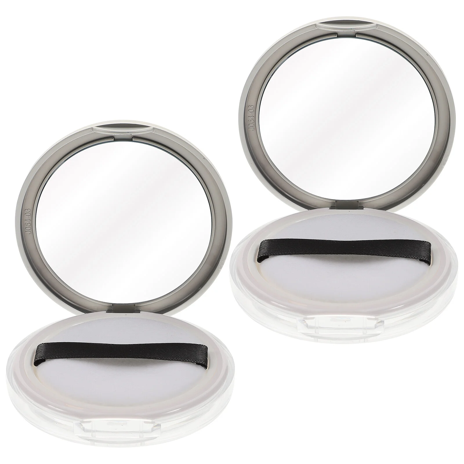 

2pcs Empty Makeup Loose Portable Makeup Organizer 5g Travel Containers with 2pcs Powder Puff