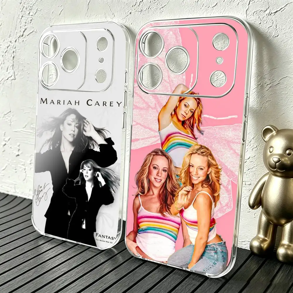 Фото Чехол для телефона M-Mariah C-Carey Singer, прозрачный силиконовый мягкий чехол для iPhone 17 16 15 14 13 12 11 Mini Pro Max Plus №1