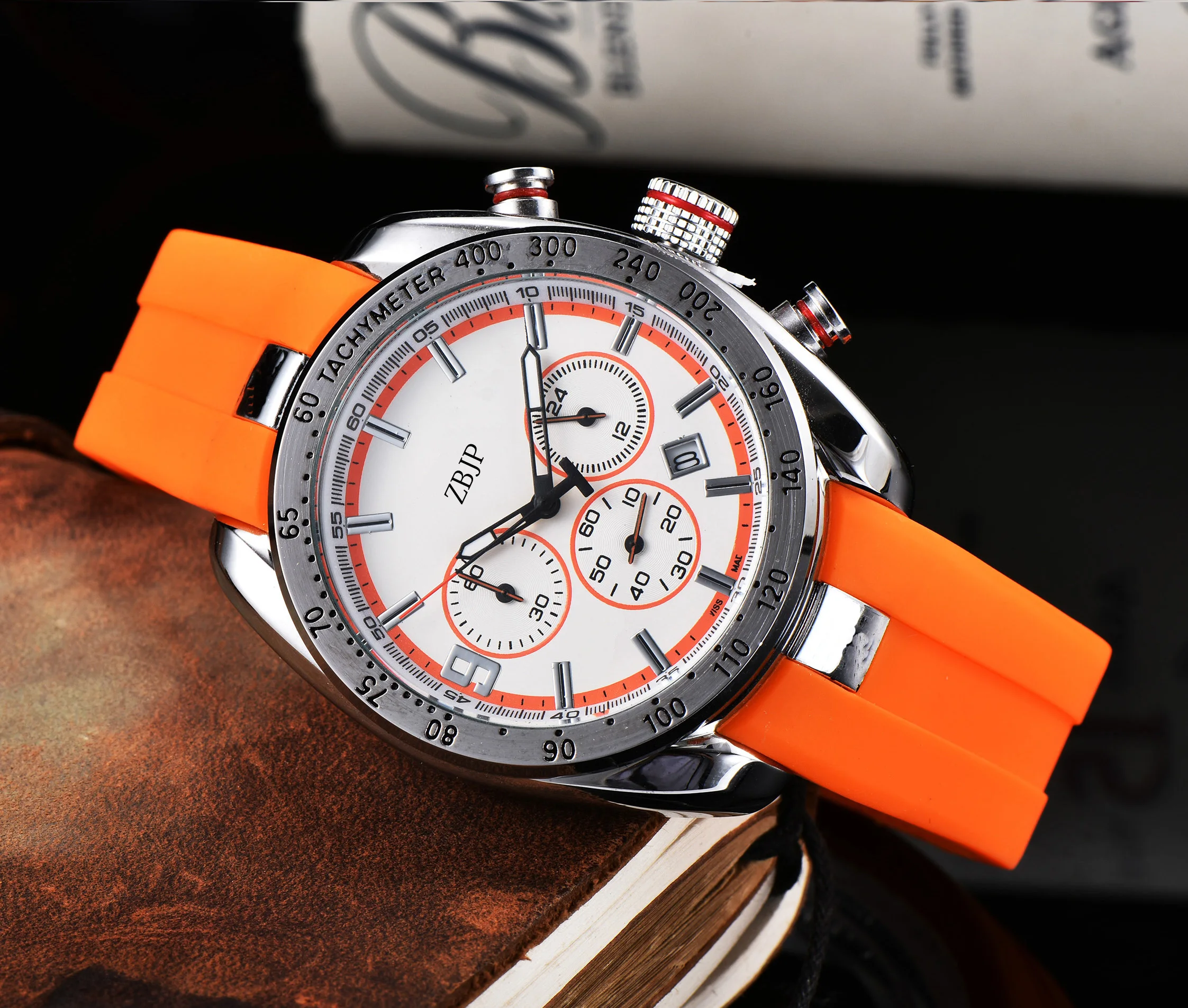 

2023 independent brand AAA+ quartz men's watch luxury sports running business silicone strap, multiple styles to choose from