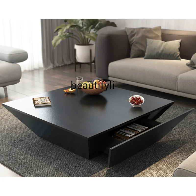 

Скандинавский журнальный столик креативная необычная форма современный минималистичный дубовый зернистый гостиная мебель индивидуальный квадратный чайный столик