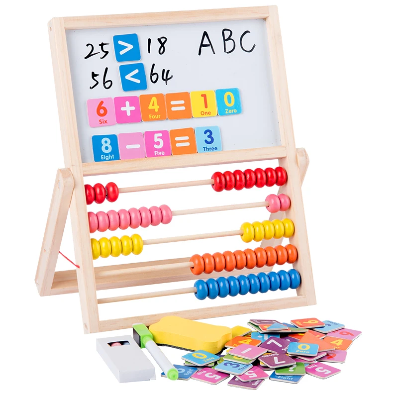 

Kids Early Education Props Mathematics Abacus Learning Frame Wooden Montessori Toy Counting Cognition Board Math Toys