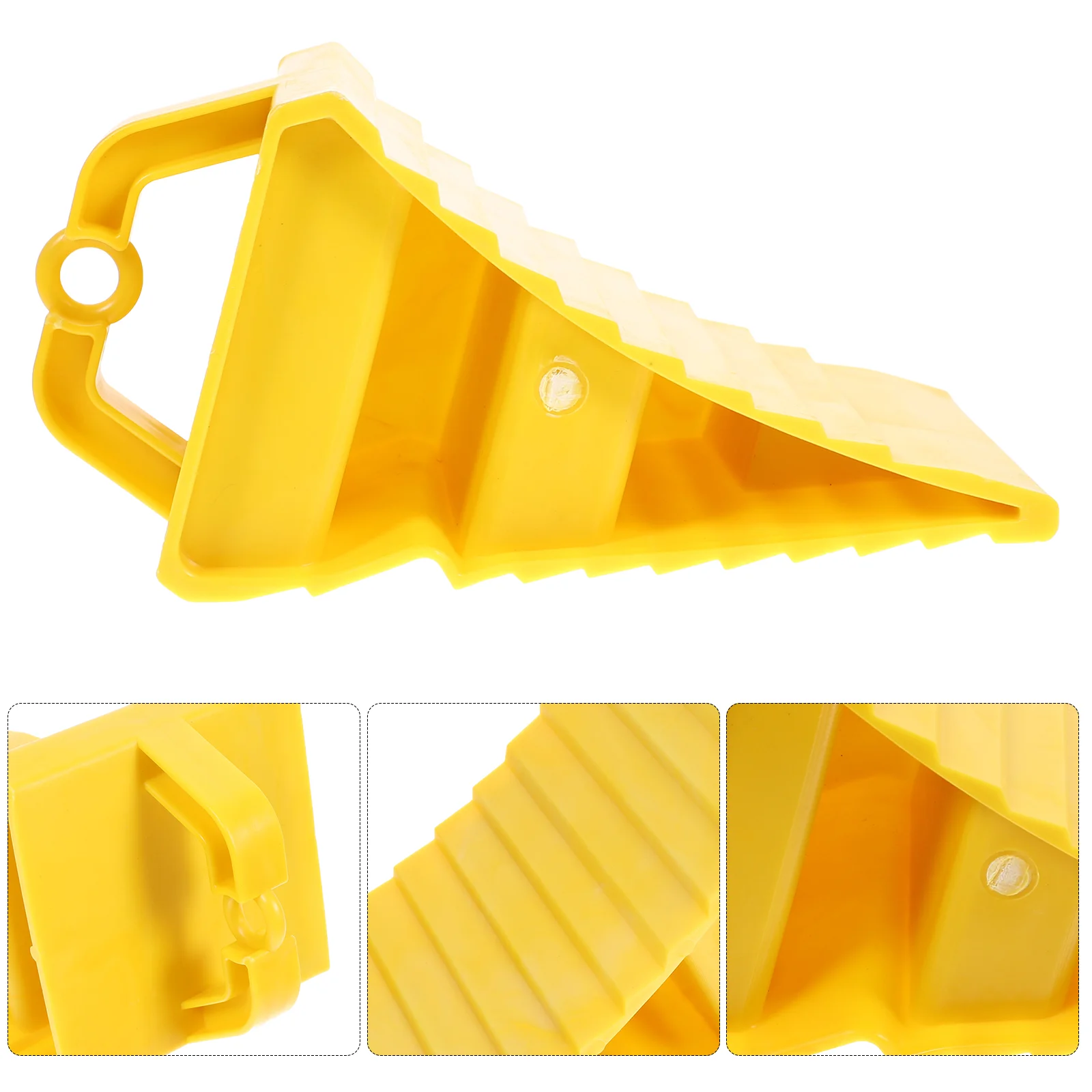 

2 Pcs Non-Slip Retainer Bump Stopper Car Antiskid Block Portable Wheel Alignment Block Wheel Chocks Rubber Vehicle Stoper