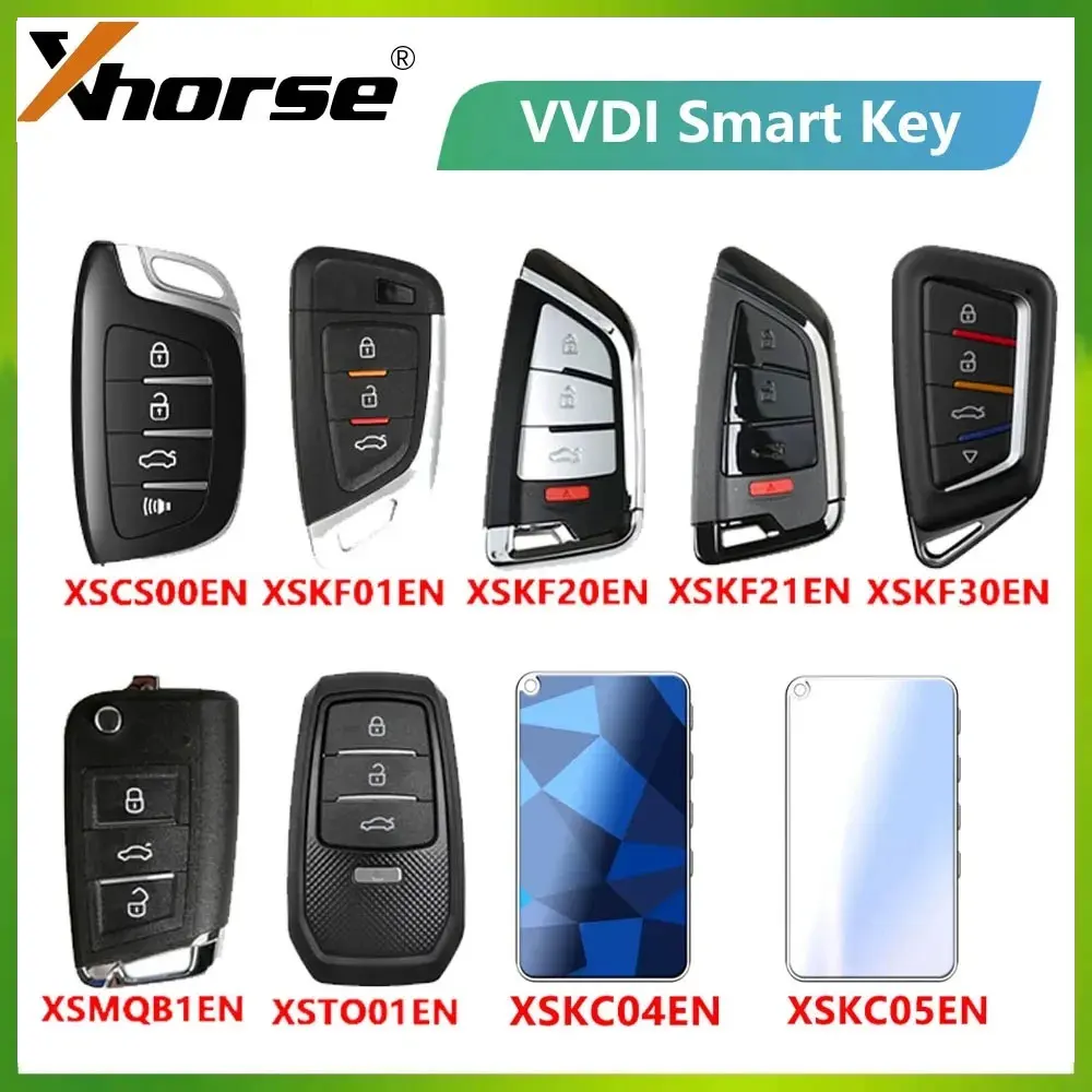Xhorse XSCS00EN XSKC04EN XSKC05EN XSKF01EN XSKF20EN XSKF21EN XSKF30EN XSMQB1EN XSTO01EN универсальный ключ без ключа VVDI