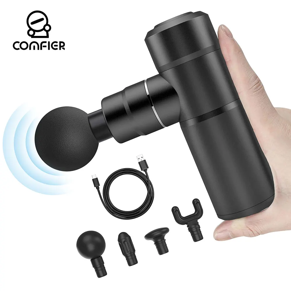 

Comfier Mini Massage Gun Portable Deep Tissue Massager Gun Percussion Muscle Gun for Athletes Super Quiet Body Massage Gun