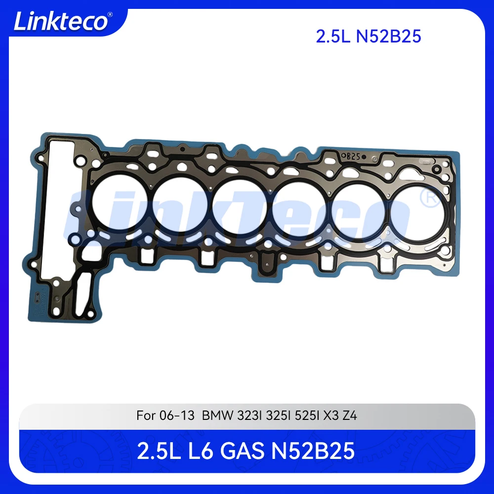 Прокладка головки блока цилиндров двигателя подходит для 2 5 T L L6 GAS N52B25 06-13 BMW 323I 325I