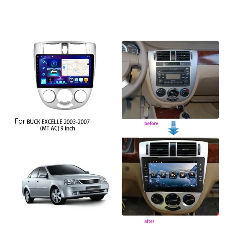 $104.03 Android IPS Car Radio For Chevrolet Lacetti J200 For Daewoo Gentra 2 For Buick Excelle Hrv 2004 2006 2007 Navi GPS Autoradio 10'