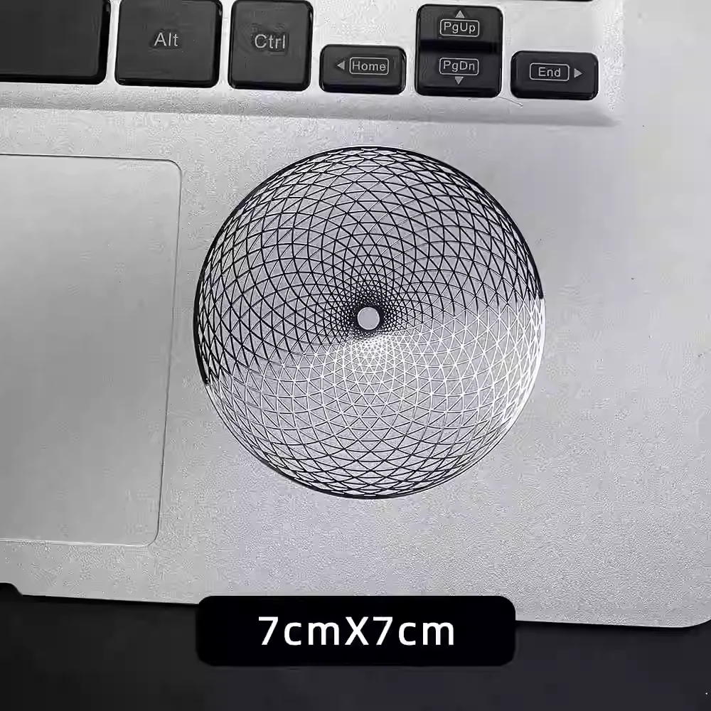 

Металлическая наклейка с геометрическим узором