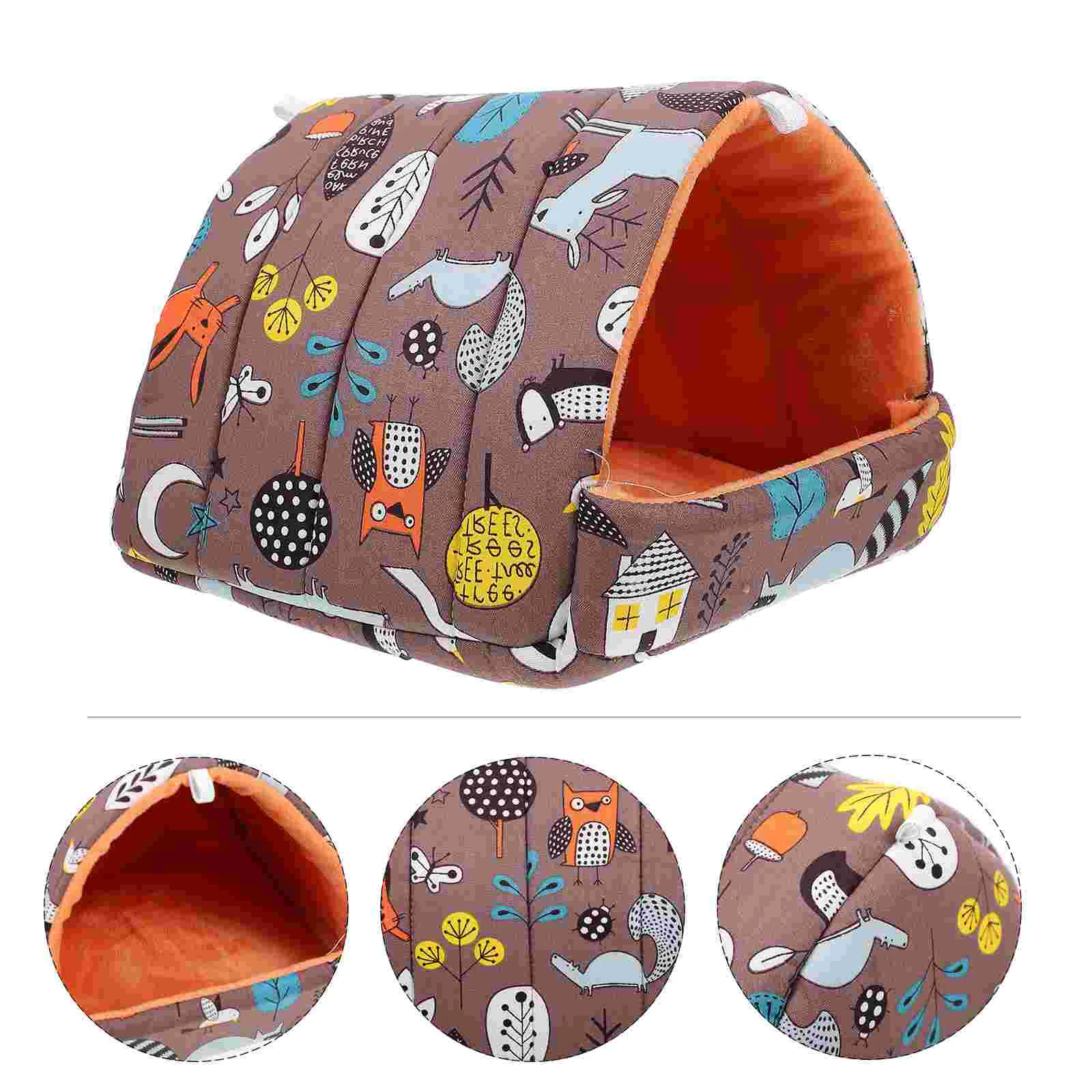 

Очаровательное гнездо для хомяка, гнездо для домашнего питомца, гнездо для кролика, гнездо для сохранения тепла