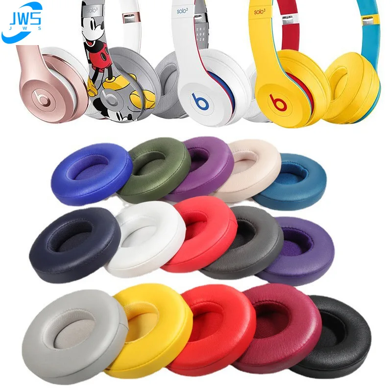 

Replacement Ear Pads Cushions Headband Kit Beats solo3 solo2 Headset Earpads foam Pillow Cover