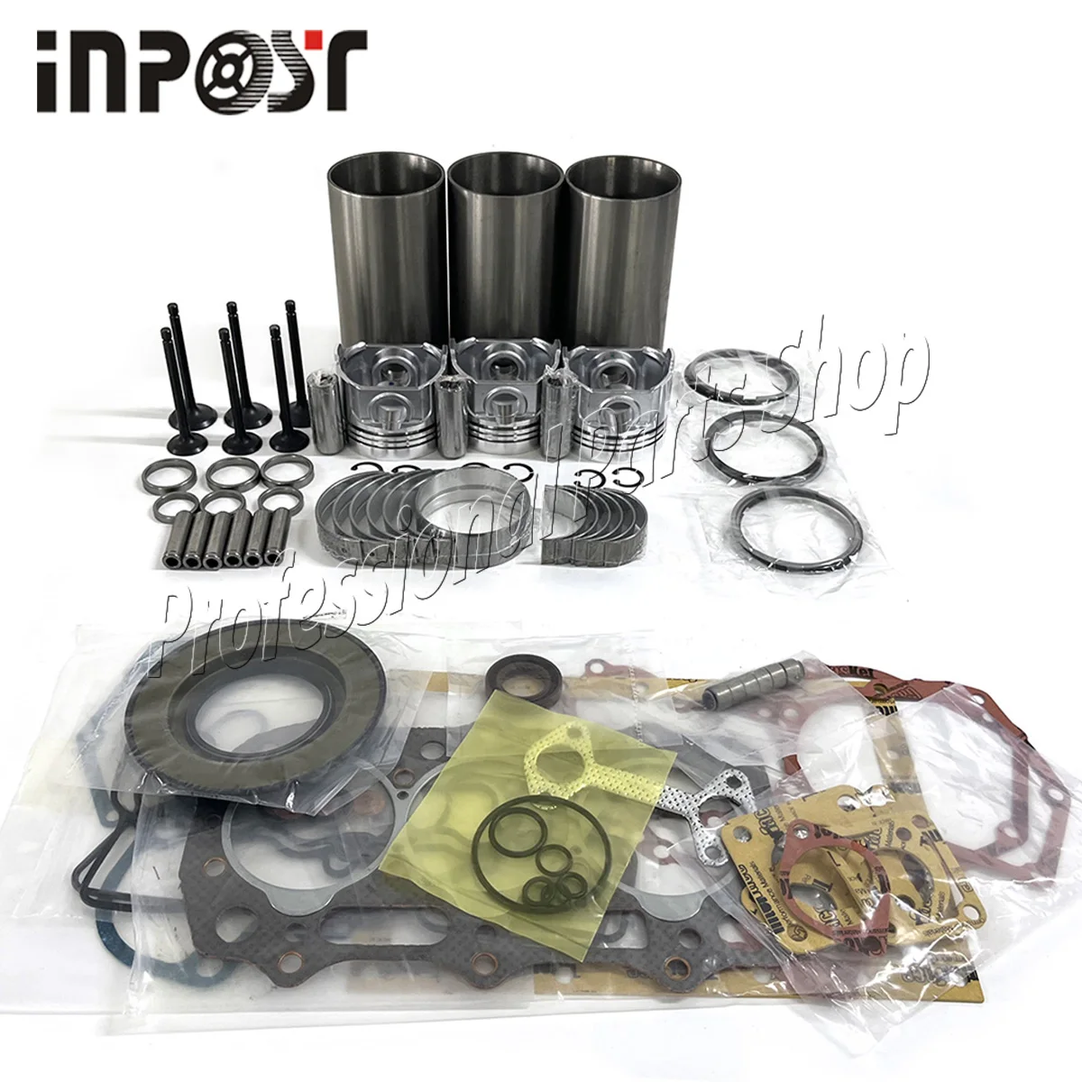 

Overhaul Rebuild Kit compatible with Caterpillar Engine CAT C1.1 C1.1T Cylinder Liner Piston Ring Gasket Kit Bearing