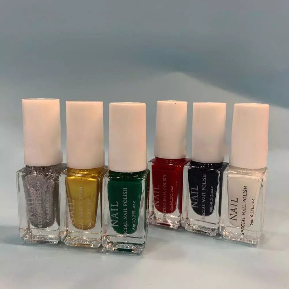 

NEW2023 Painted Nail Polishes 1 Set Beautiful Excellent Saturation Gorgeous Manicure Beauty Stamping Nail Polishes for Nail Sal