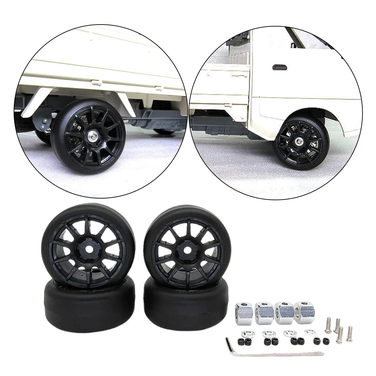 

4х радиоуправляемая автомобильная шина для WPL D12 1/10 радиоуправляемая автомобиль 1:10 Радиоуправляемый грузовик запасные части