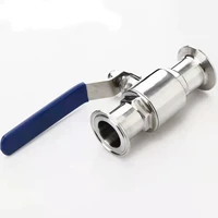304 stainless steel food grade sanitary fixture ring 384551mm fast connection direct ball valve stainless steel ball valve