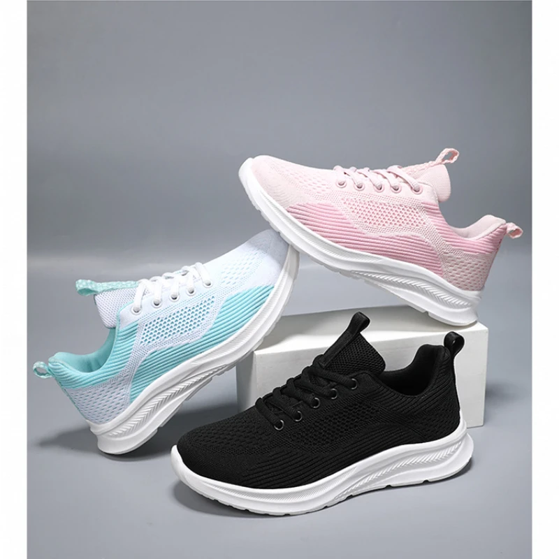 Fashion Women Running Sneakers Lightweight Breathable Mesh Leisure Shoes Ladies Sneakers Outdoor Sports Footwear Size 35-41