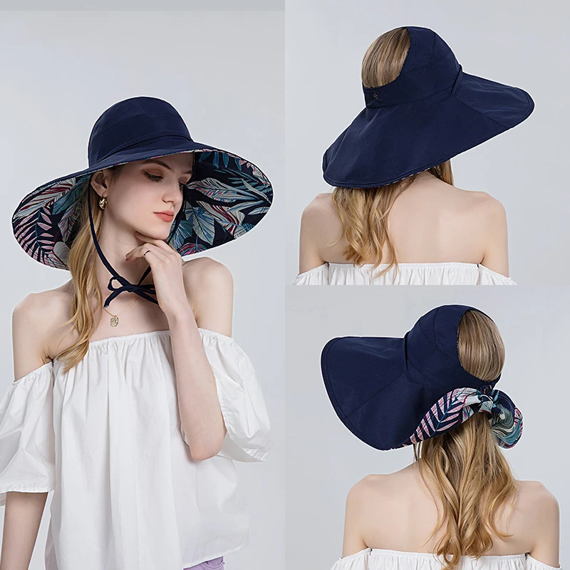 

Leaf Pattern Sun Hat For Women Summer Mid-air Top Fisherman Travel Beach Hat Big Brim Female Sunscreen Caps High Quantity