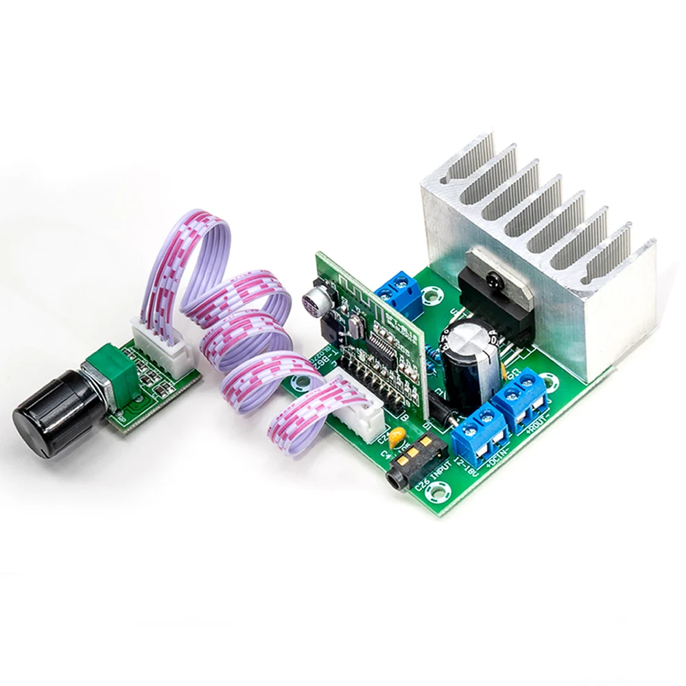 TDA7377 Bluetooth power amplifier board noise-free 2.0 two-channel module DC 12V wireless for desktop speaker |