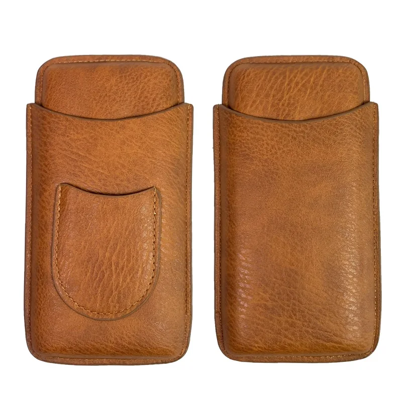 Портативный увлажнитель для сигар из коровьей кожи кедра с резаком дорожный