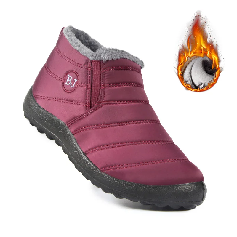 Large Size-43 Comfort Men Shoe Fashion Versatile Snow Boot Anti Slip Warm Ankle Boots 2024 Trendy New Mens Casual Shoes