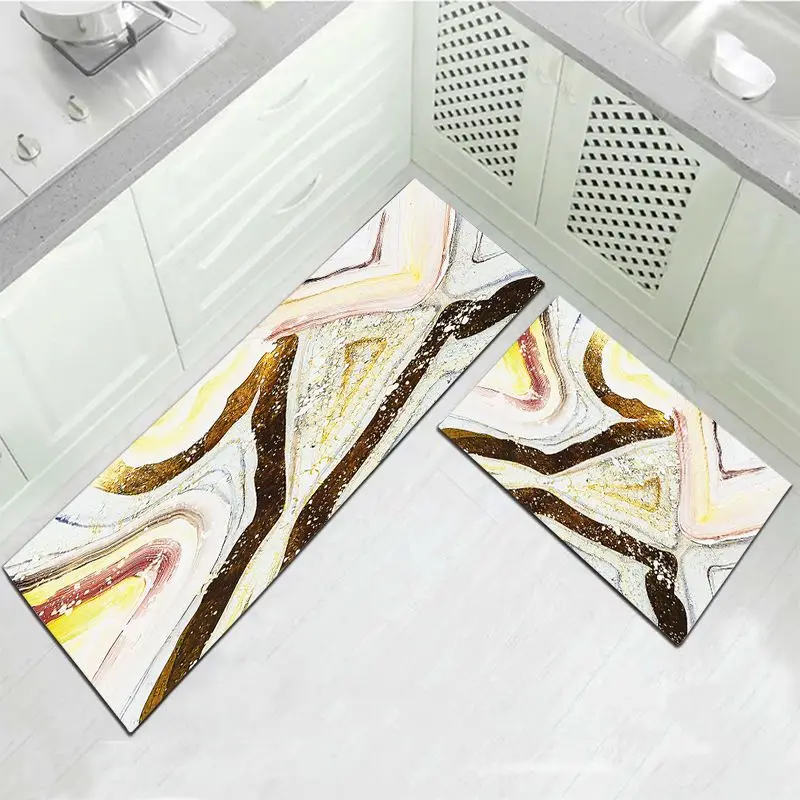 

Kitchen Floor Mat Home Entrance Doormat Anti-slip Antifouling Washable Bathroom Mat Parlor Living Room Carpet Bedroom Long Rug