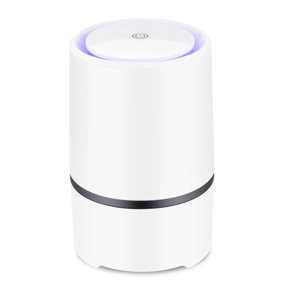 

Air Purifier Air Cleaner for Home HEPA Filters 5V USB Cable Low Noise Air Purifier with Night Light Desktop GL2103