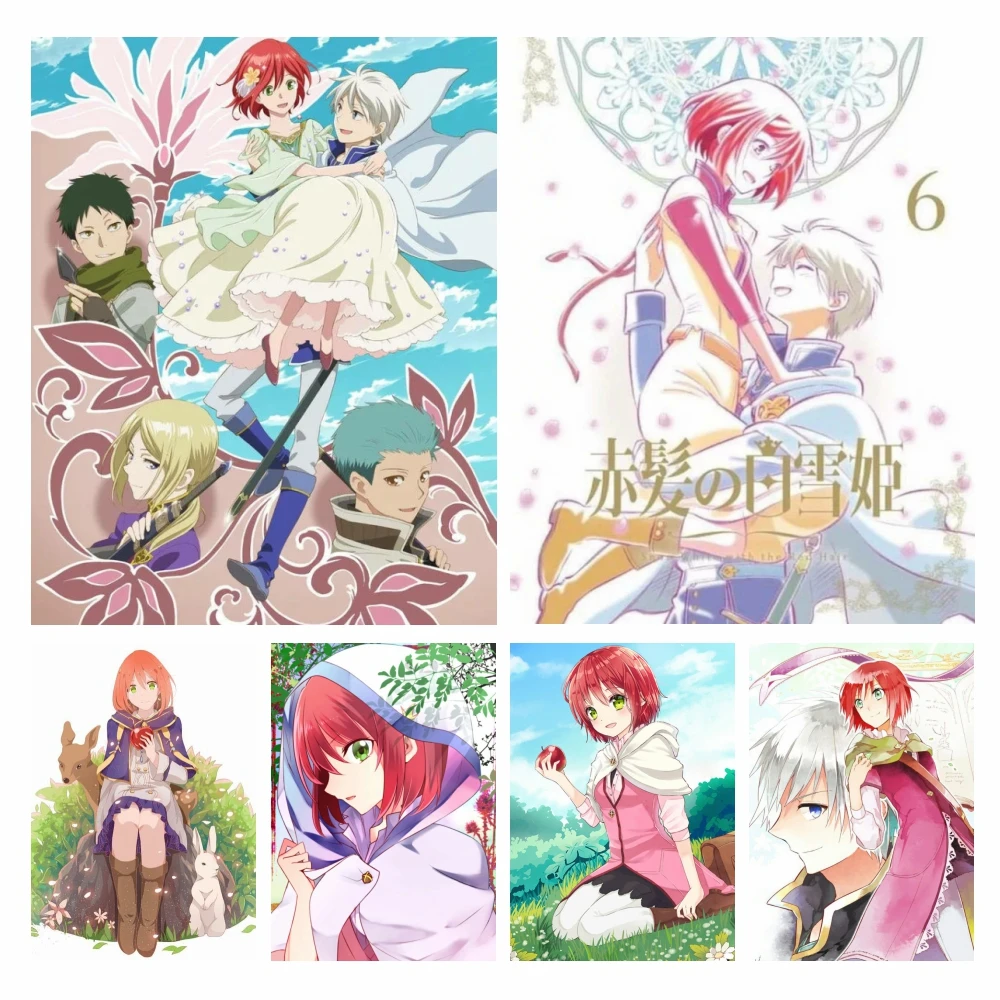 

Anime Akagami No Shirayukihime Diy 5D Full Diamond Painting Snow White with The Red Hair Manga Cross Stitch Kit Art Home Decor
