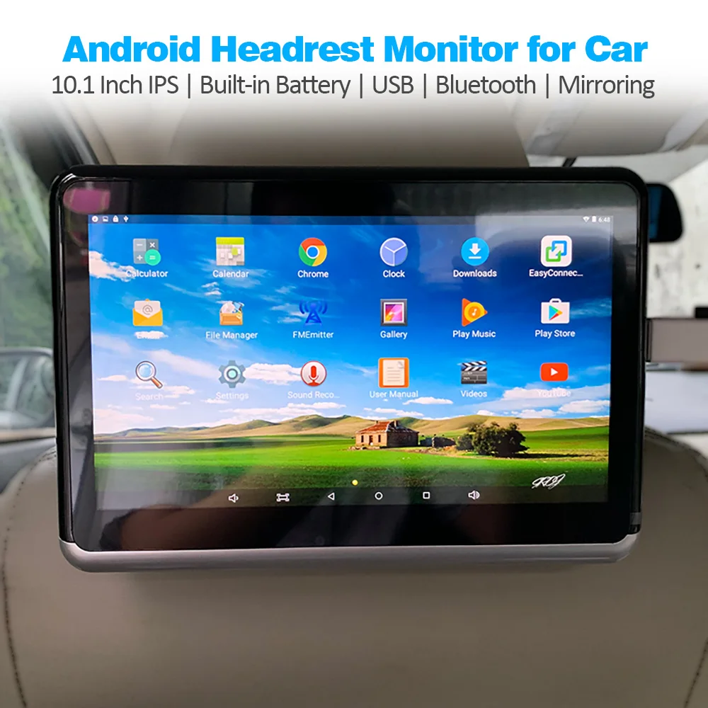 Монитор MP5 на подголовник автомобиля 10 1 дюйма 1080P сенсорный HD-экран FM Wi-Fi Bluetooth USB SD