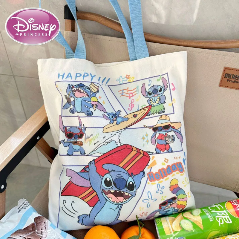 Disney Stitch Card большая вместительная женская милая модная сумка на плечо