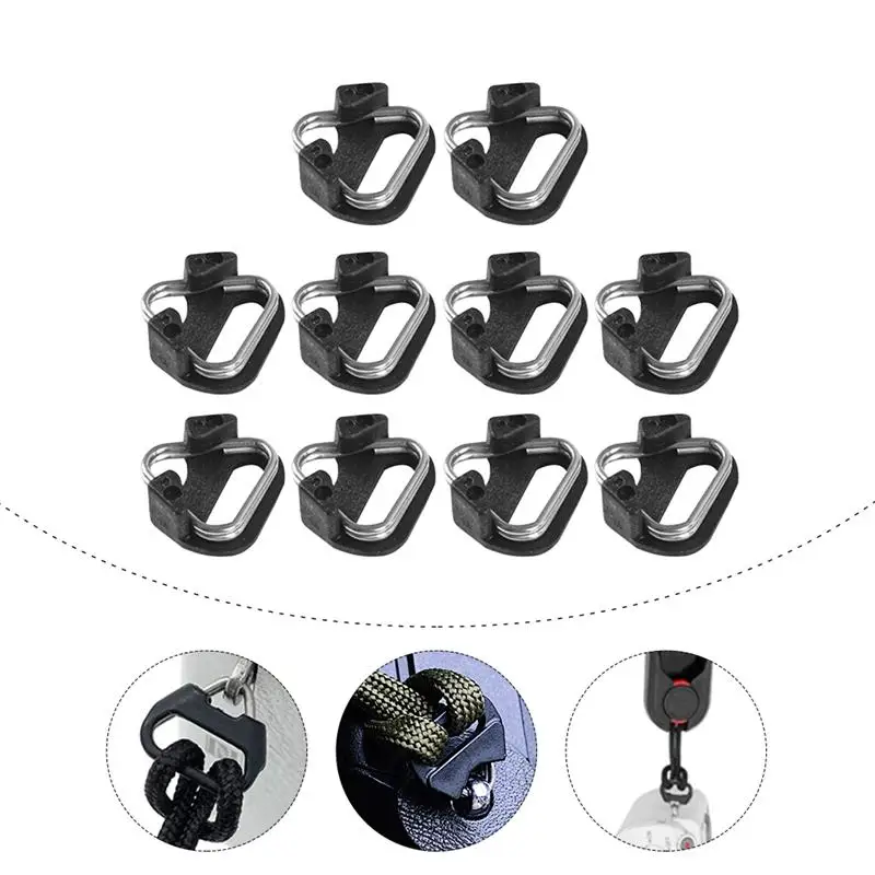 

10pcs Camera Clip Triangle Split Ring For Camera Waist Belt Shoulder Strap