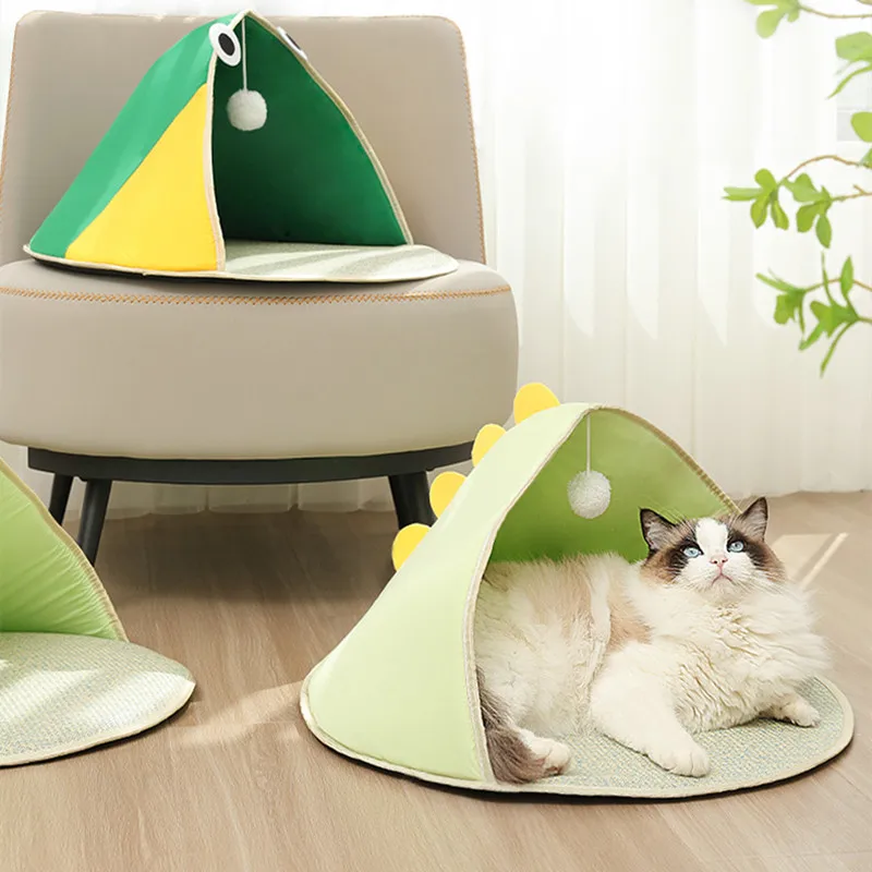 

Ball Tent Mat Kennel Dog Kennel Semi Closed Cat Mattress Pet Nest Products In Summer