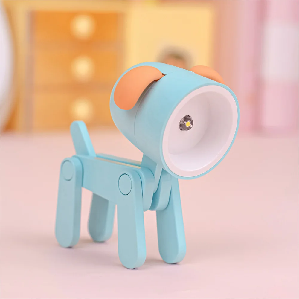 

Cartoon Cute Dog and Deer Shape Table Lamp Mini Led Night Light Decoration Desktop Folding Bracket Table Lamp Study Reading Lamp