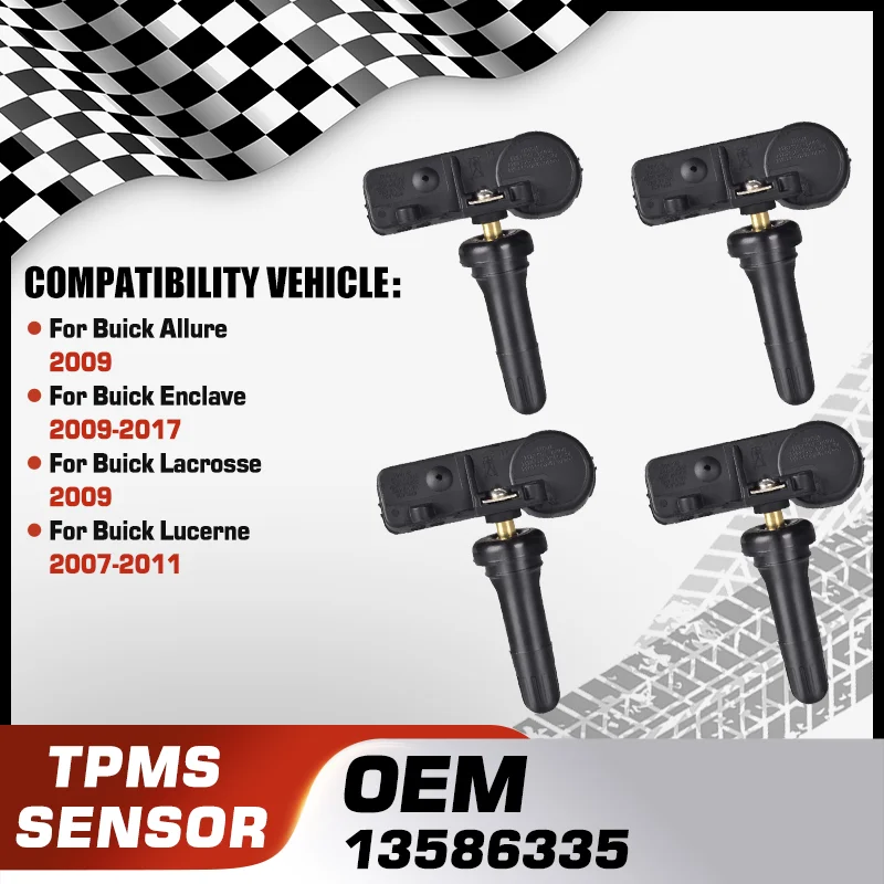 

Датчик давления в автомобильных шинах TPMS для Buick Allure 2009, Buick Enclave 2009-2017 Buick Lacrosse 2009, Buick Lucerne 2007-2011