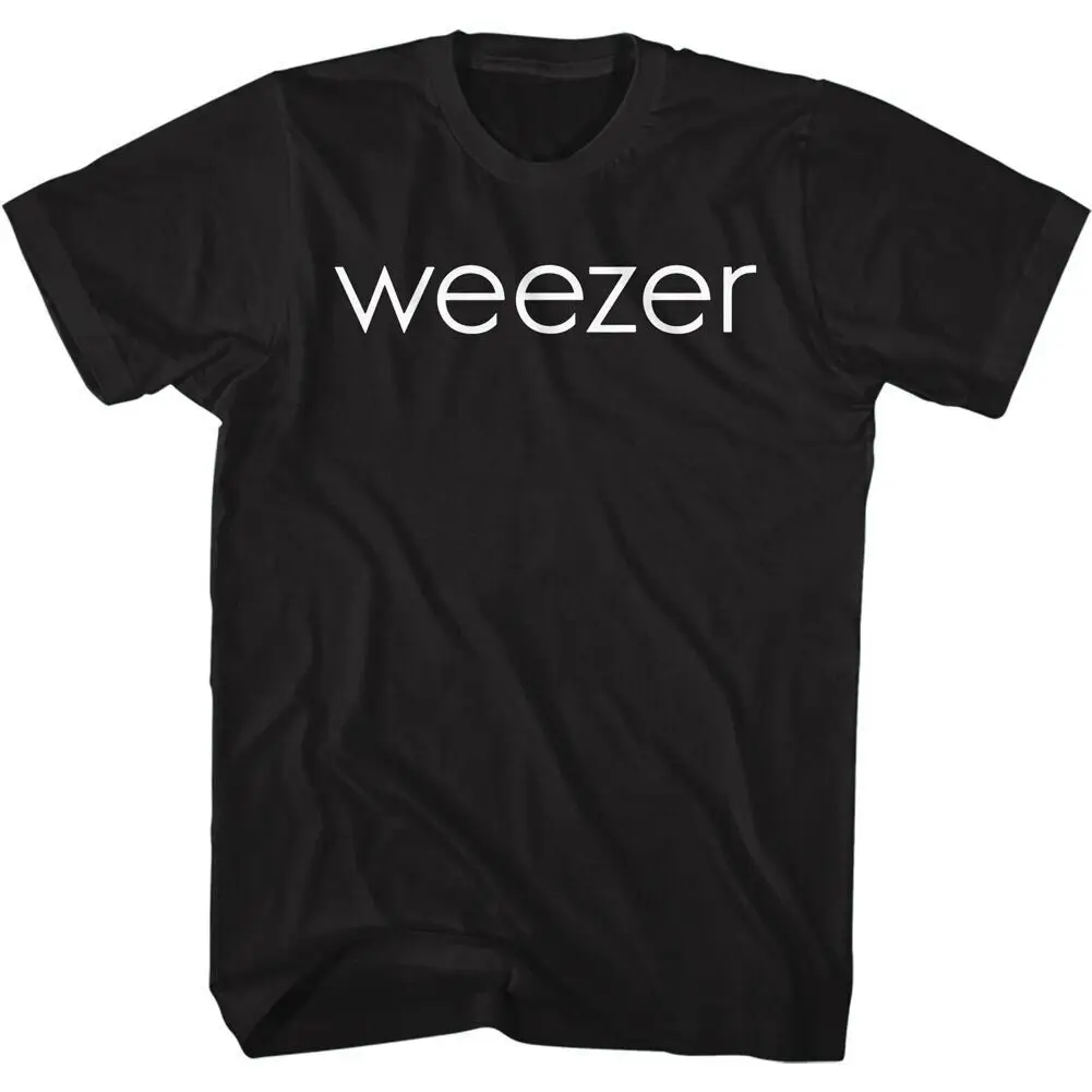 Мужская футболка Weezer Wht с логотипом среднего размера Черная