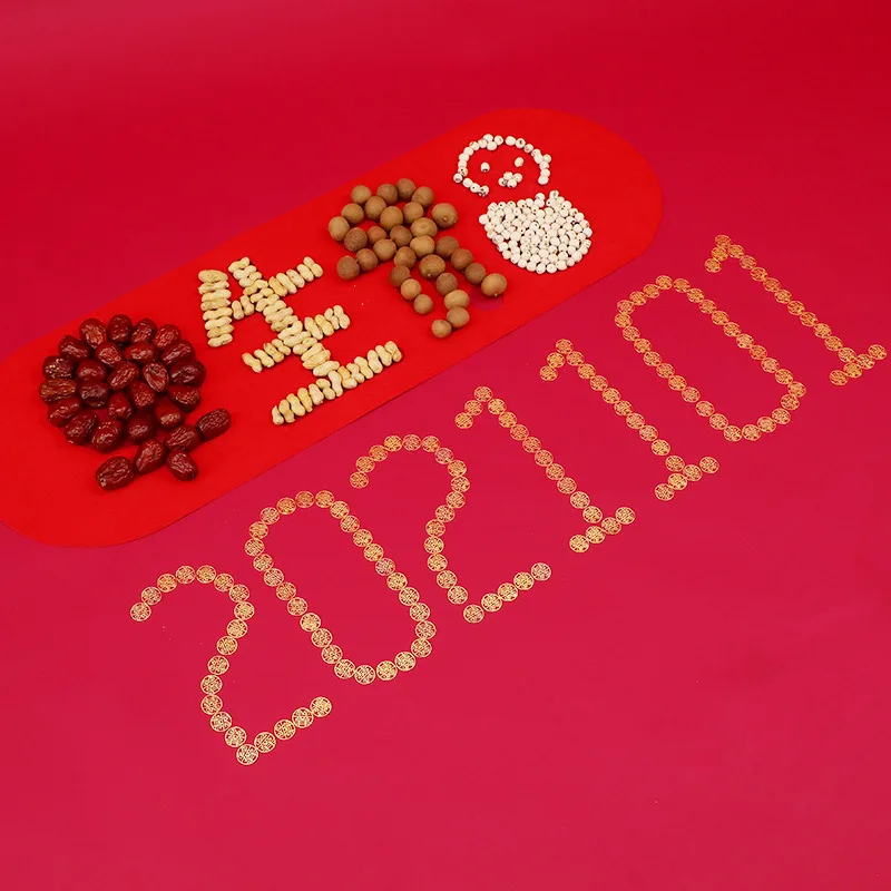 50 шт. мини двойная металлическая Счастливая Любовь монета Китайская