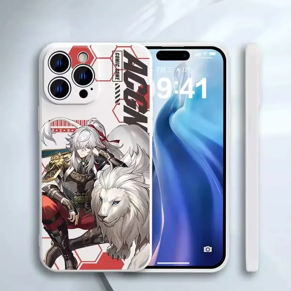 Honkai Star Rail Gepard Bronya Phone Case for IPhone 16 15 14 13 12 11 Pro Max XR X XS MAX Plus Shockproof Bumper Soft Cover