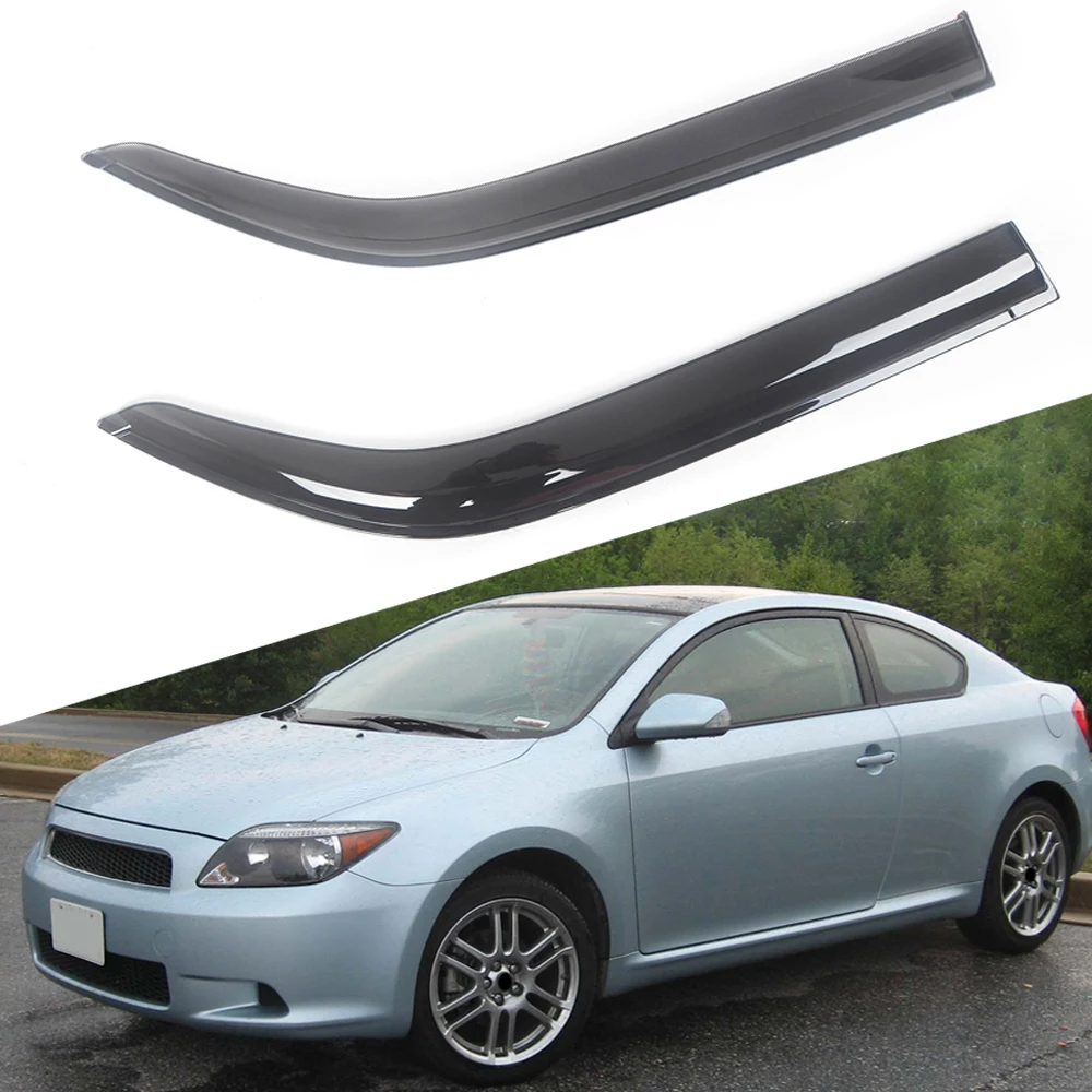 

For Scion TC 2005-2016 Car Side Window Visor Sun Rain Guard Shade Shield Shelter Protector Cover Trim Frame Sticker Accessories