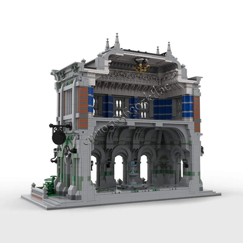 5163 шт. MOC, средневековый двухэтажный классический замок, модульная модель, строительные блоки, наборы «сделай сам», образовательные кирпичи, игрушка, подарок на день рождения для ребенка (art.: 3920d2ca10c68) - 3920d2ca10c68