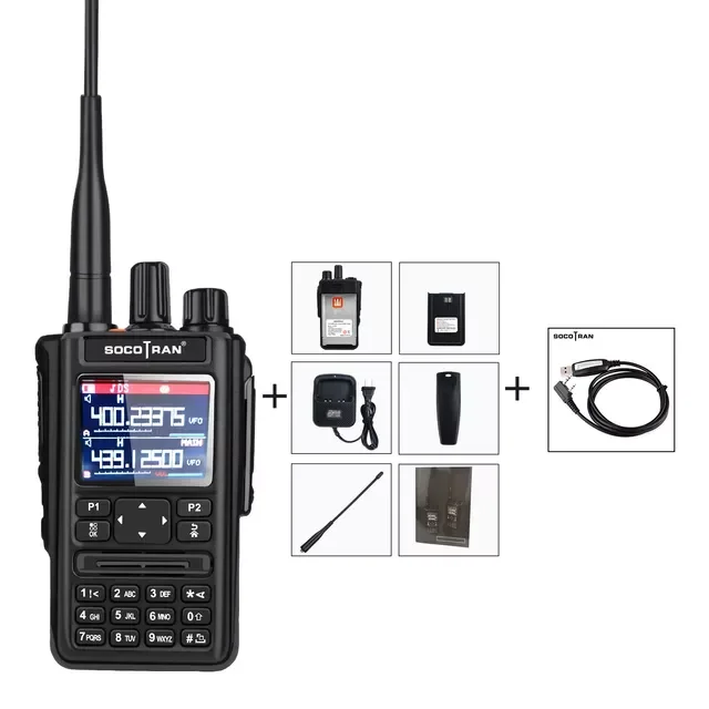 UV Full Band Walkie Talkie outdoor handheld Radio GPS Bluetooth Aviation Frequency  automatic frequency modulation