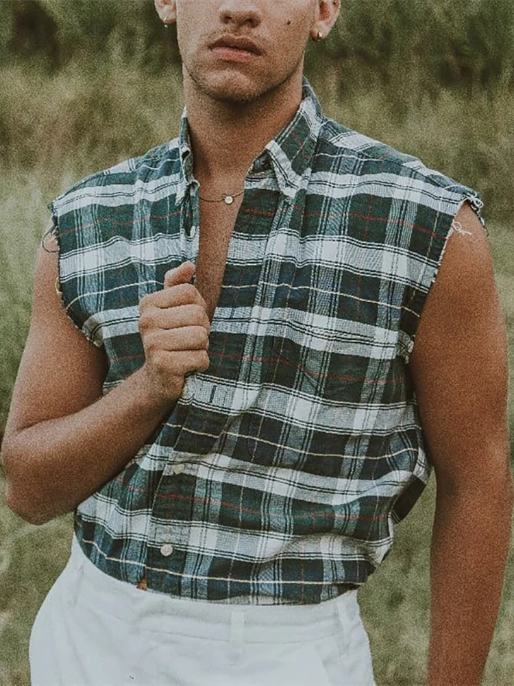 Модный клетчатый пуловер с принтом топы мужские свободные футболки в стиле