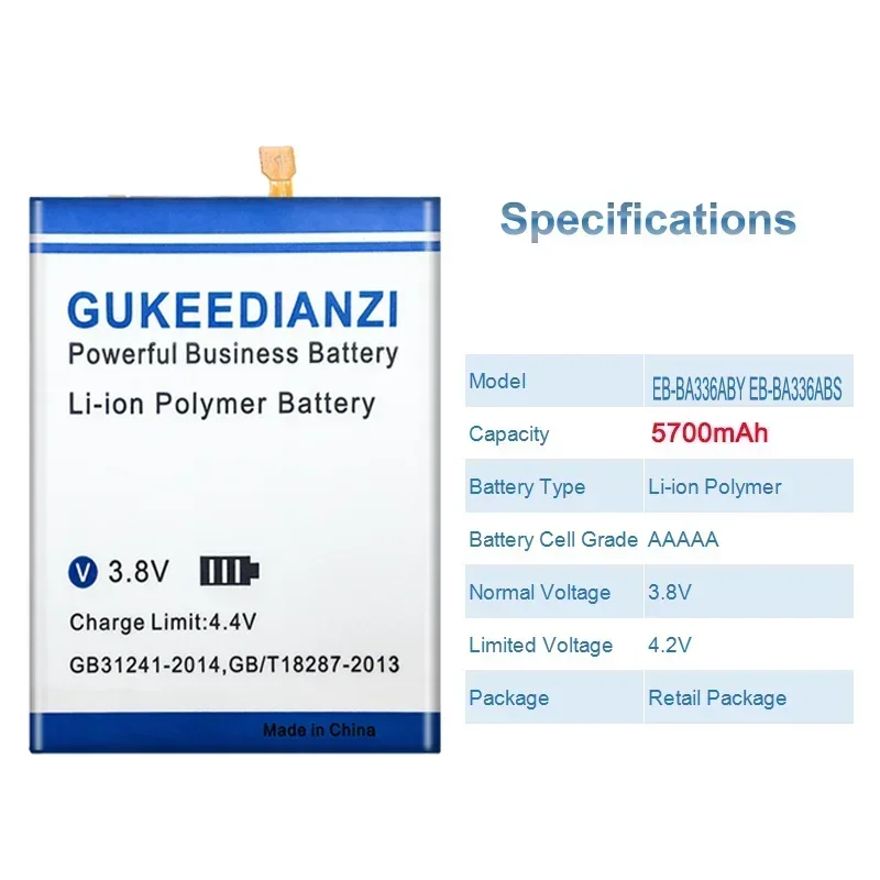 Аккумуляторы для мобильных телефонов Samsung Galaxy A53 SM-A5360 A5360 A33 5G аккумулятор