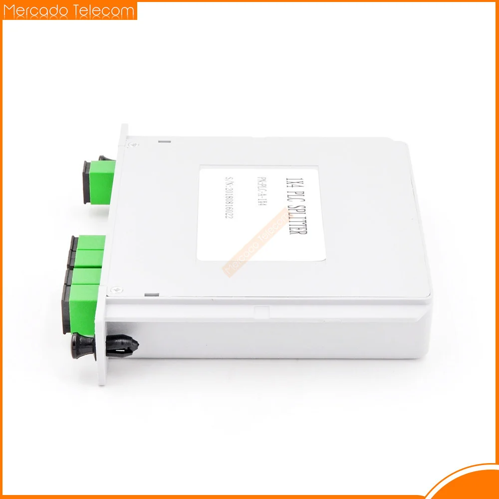 10pcs/Lot SC APC PLC 1X4 Splitter Fiber Optical Box FTTH PLC Splitter Box with 1X4 Planar Waveguide Type Optical Splitter