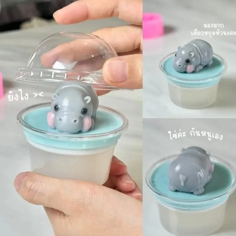 3D форма для торта с животными силиконовая бегемота помадка торт сахарная