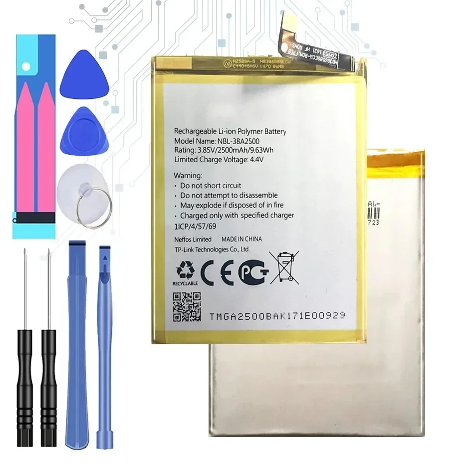 NBL-38A2500 Аккумулятор мобильного телефона емкостью 2500 мАч для TP-Link Neffos X1 Lite TP904A TP904C