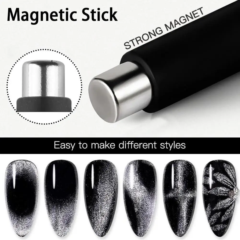 

Magnetic Nail Art Stick Powerful Cylindrical Magnet Pen For 5D Cat Eyes Magnetic Board Painting Gel/Powder Nail Art Tool