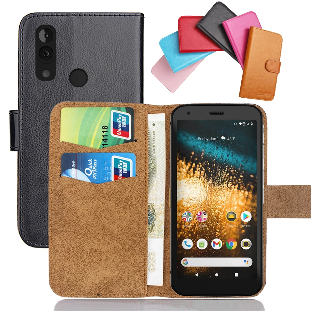 Чехол Caterpillar Cat S62 6 цветов модный флип-кошелек с отделениями для карт кожаный