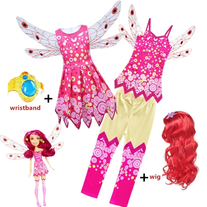 Костюм Миа и я для девочек платье брюки костюм парики детская карнавальная