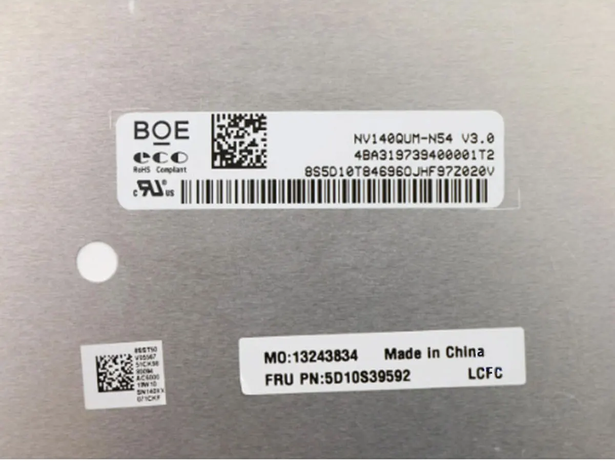 14-дюймовый NV140QUM-N54 UHD 3840x2160 IPS ЖК-экран для ноутбука 99% sRGB EDP 40 контактов без