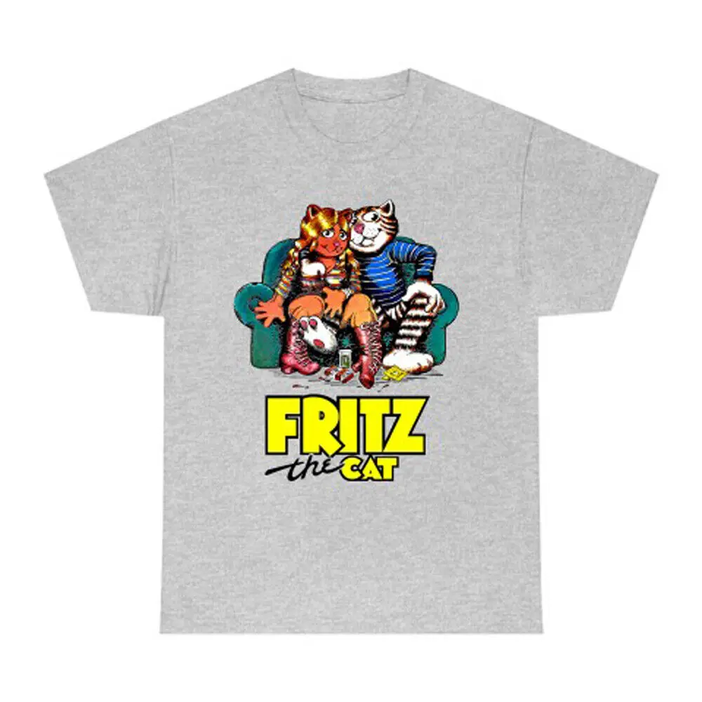 Мужская серая футболка Fritz The Cat размер S-5XL