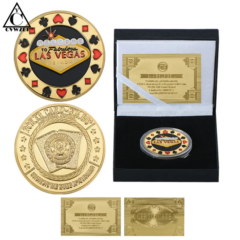 

Casino Welcome To Nevada Las Vegas Poker Chip Angel Challenge Coin Lucky Gold Coin Collectible Souvenir Original Gift Home Decor