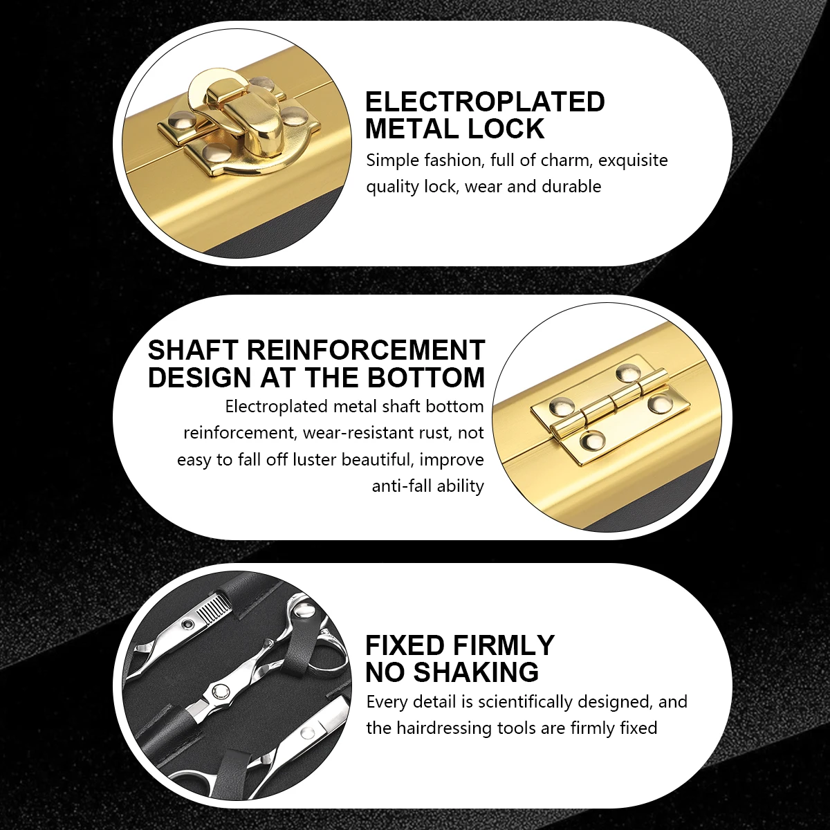 Водонепроницаемый противоударный чехол для ножниц волос устойчивый к ударам