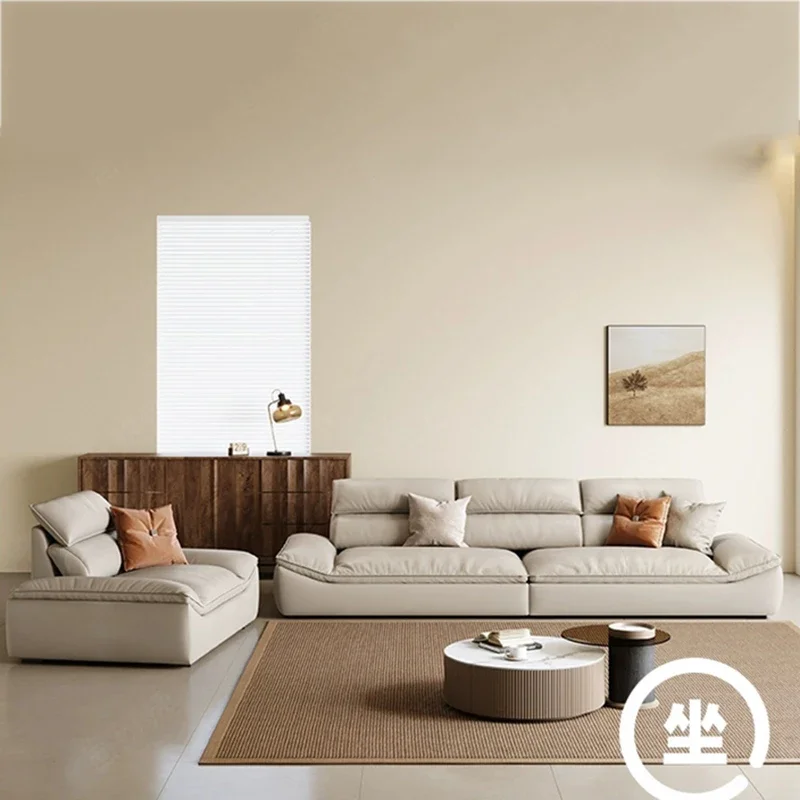 Итальянский прямой диван для гостиной роскошный отдыха в скандинавском стиле